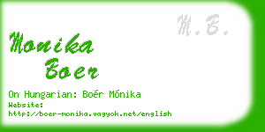 monika boer business card