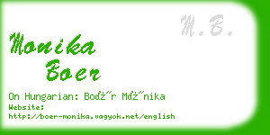 monika boer business card